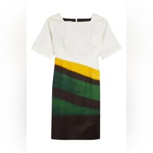 DRIES VAN NOTEN New Daroha Print Cotton Dress, lined